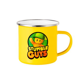 Stumble Guys, Yellow Enamel Metallic Cup 360ml