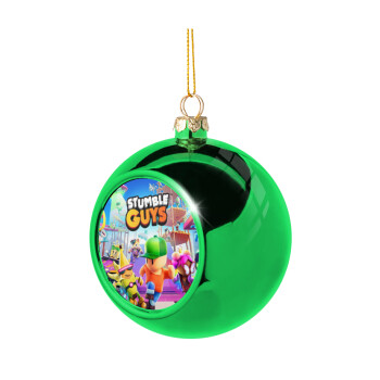 Stumble Guys, Χριστουγεννιάτικη μπάλα δένδρου Πράσινη 8cm
