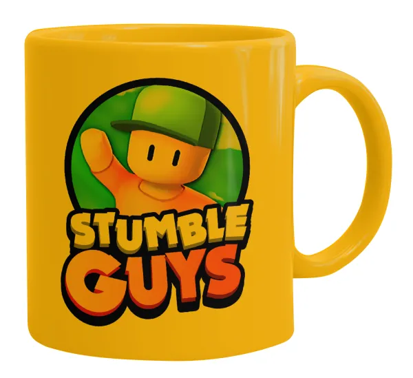 Stumble Guys — Κούπα, κεραμική κίτρινη, 330ml