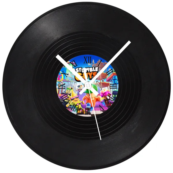 Stumble Guys — Vinyl record wall clock (30cm)