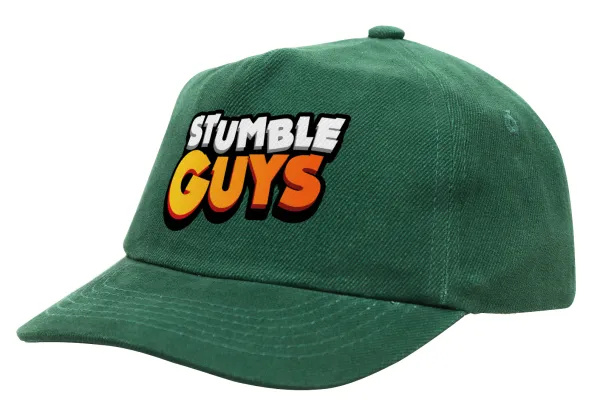 Stumble Guys — Children's Baseball Cap, 100% Cotton Drill, GREEN (COTTON, CHILDREN'S, ONE SIZE)