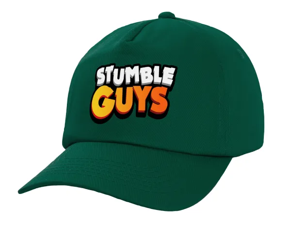 Stumble Guys — Twill Children's Cap, DARK GREEN (100% COTTON, CHILDREN, UNISEX)