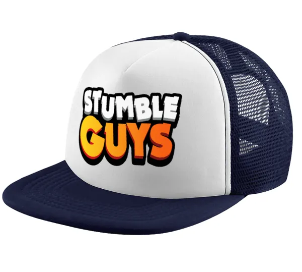 Stumble Guys — Καπέλο παιδικό Soft Trucker με Δίχτυ ΜΠΛΕ ΣΚΟΥΡΟ/ΛΕΥΚΟ (POLYESTER, ΠΑΙΔΙΚΟ, ONE SIZE)