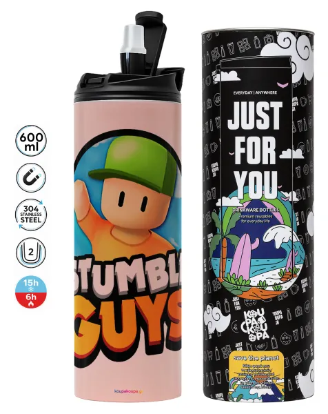 Stumble Guys — Tumbler stainless steel PINK 600ml