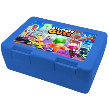 Stumble Guys, Children's cookie container BLUE 185x128x65mm (BPA free plastic)