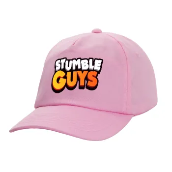 Stumble Guys, Adult Baseball Cap, 100% Cotton, PINK (COTTON, ADULT, UNISEX, ONE SIZE)