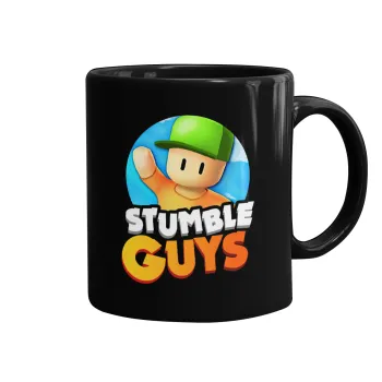 Stumble Guys, Mug black, ceramic, 330ml