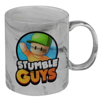 Stumble Guys, Mug ceramic marble style, 330ml