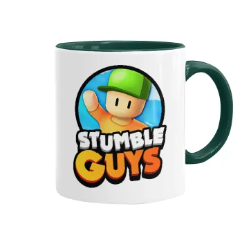 Stumble Guys, Mug colored green, ceramic, 330ml