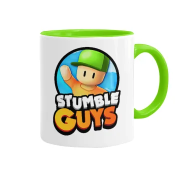 Stumble Guys, Mug colored light green, ceramic, 330ml