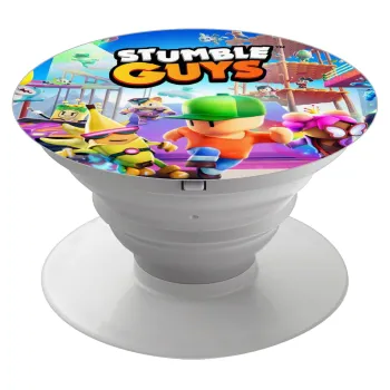 Stumble Guys, Phone Holders Stand  White Hand-held Mobile Phone Holder