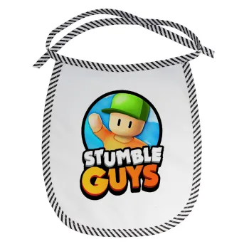 Stumble Guys, Σαλιάρα μωρού αλέκιαστη με κορδόνι Μαύρη