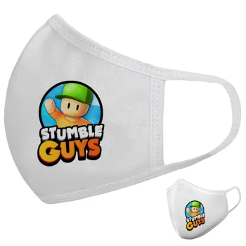 Stumble Guys, Μάσκα υφασμάτινη υψηλής άνεσης παιδική (Δώρο πλαστική θήκη)