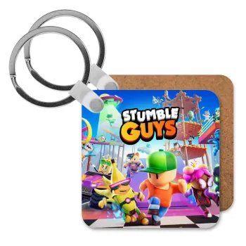 Stumble Guys, Μπρελόκ Ξύλινο τετράγωνο MDF