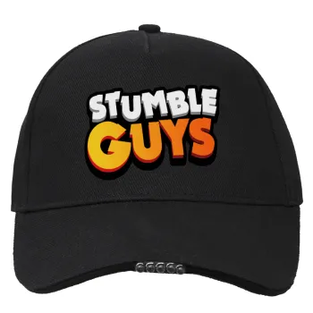 Stumble Guys, Καπέλο Εργασίας & Δραστηριοτήτων με LED Φως - Ιδανικό για Νύχτα & Χαμηλό Φωτισμό (100% ΒΑΜΒΑΚΕΡΟ, ΕΝΗΛΙΚΩΝ, UNISEX)