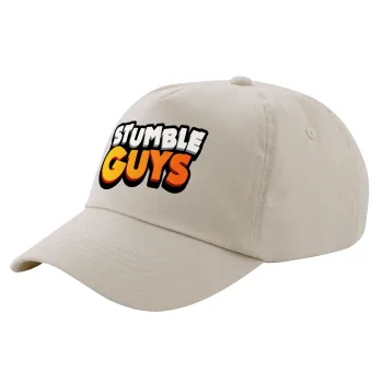 Stumble Guys, Μπεζ (SAND) Πεντάφυλλο Καπέλο Ενηλίκων Βαμβακερό (UNISEX, ONE SIZE)