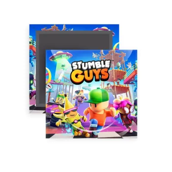 Stumble Guys, Μαγνητάκι ψυγείου τετράγωνο διάστασης 5x5cm