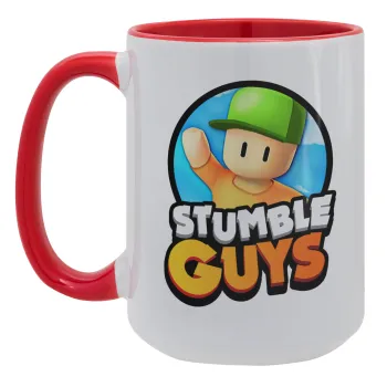 Stumble Guys, Κούπα Mega 15oz, κεραμική Κόκκινη, 450ml