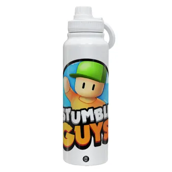 Stumble Guys, Θερμός 1L Ανοξείδωτο με Βάση Κινητού & Διπλά Τοιχώματα