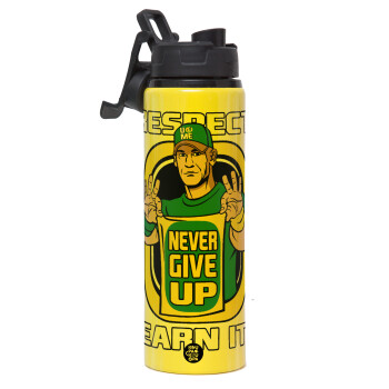 John Cena, Metallic water bottle with safety lid, 850ml aluminum
