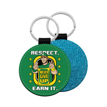 John Cena, Μπρελόκ Δερματίνη, στρογγυλό ΜΠΛΕ (5cm)