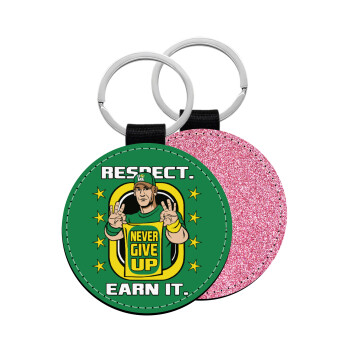 John Cena, Μπρελόκ Δερματίνη, στρογγυλό ΡΟΖ (5cm)