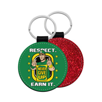 John Cena, Μπρελόκ Δερματίνη, στρογγυλό ΚΟΚΚΙΝΟ (5cm)