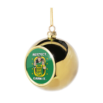 John Cena, Golden Christmas tree ball ornament 8cm