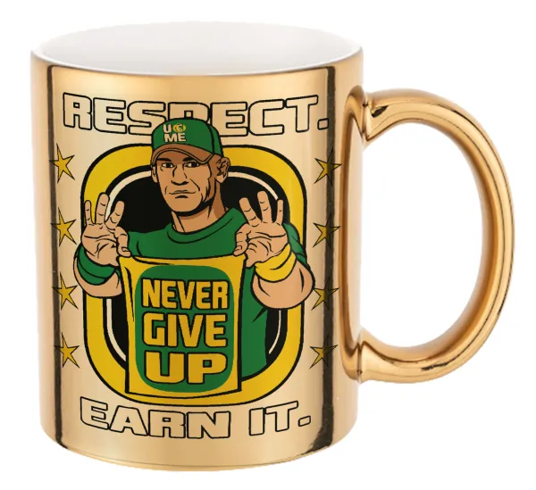 John Cena — Mug ceramic, gold mirror, 330ml