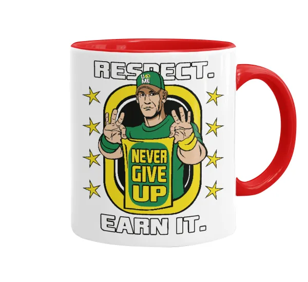 John Cena — Κούπα χρωματιστή κόκκινη, κεραμική, 330ml