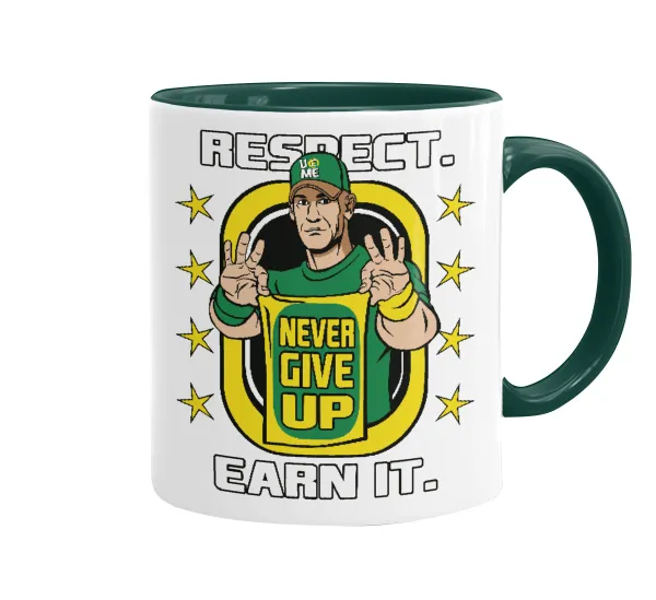 John Cena — Κούπα χρωματιστή πράσινη, κεραμική, 330ml