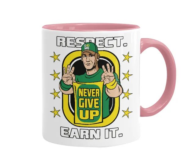 John Cena — Κούπα χρωματιστή ροζ, κεραμική, 330ml