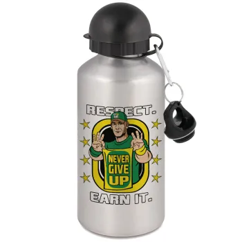 John Cena, Μεταλλικό παγούρι νερού, Ασημένιο, αλουμινίου 500ml