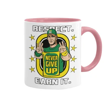 John Cena, Κούπα χρωματιστή ροζ, κεραμική, 330ml