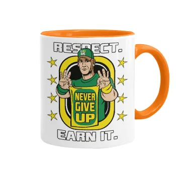 John Cena, Κούπα χρωματιστή πορτοκαλί, κεραμική, 330ml