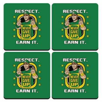 John Cena, ΣΕΤ 4 Σουβέρ ξύλινα τετράγωνα (9cm)