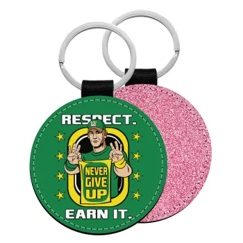 John Cena, Μπρελόκ Δερματίνη, στρογγυλό ΡΟΖ (5cm)