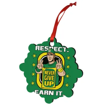 John Cena, Christmas ornament snowflake wooden 7.5cm