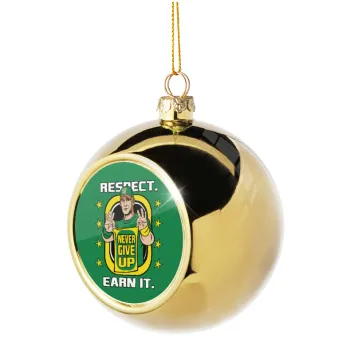 John Cena, Golden Christmas tree ball ornament 8cm