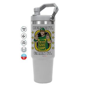 John Cena, ΓΚΡΙ χρώματος Θερμός Ανοξείδωτο 890ml (30oz) με χερούλι