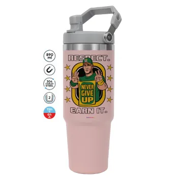 John Cena, Pink color, 890ml (30oz) stainless Steel Tumbler with Handle