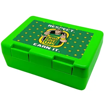 John Cena, Children's cookie container GREEN 185x128x65mm (BPA free plastic)