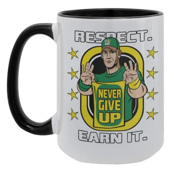 John Cena, Κούπα Mega 15oz, κεραμική Μαύρη, 450ml