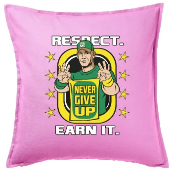 John Cena, Sofa cushion Pink 50x50cm includes filling