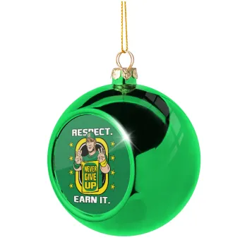 John Cena, Green Christmas tree ornament ball 8cm