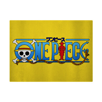 Onepiece logo, Επιφάνεια κοπής γυάλινη (38x28cm)