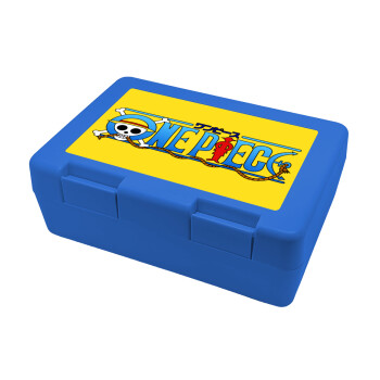 Onepiece logo, Children's cookie container BLUE 185x128x65mm (BPA free plastic)