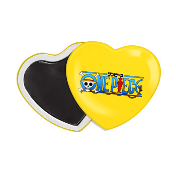 Onepiece logo, Μαγνητάκι καρδιά (57x52mm)