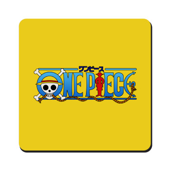 Onepiece logo, Τετράγωνο μαγνητάκι ξύλινο 9x9cm