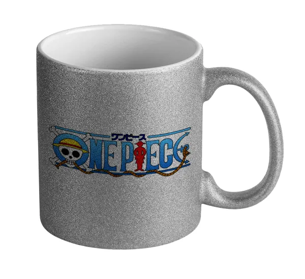 Onepiece logo — Glitter Ασημένια